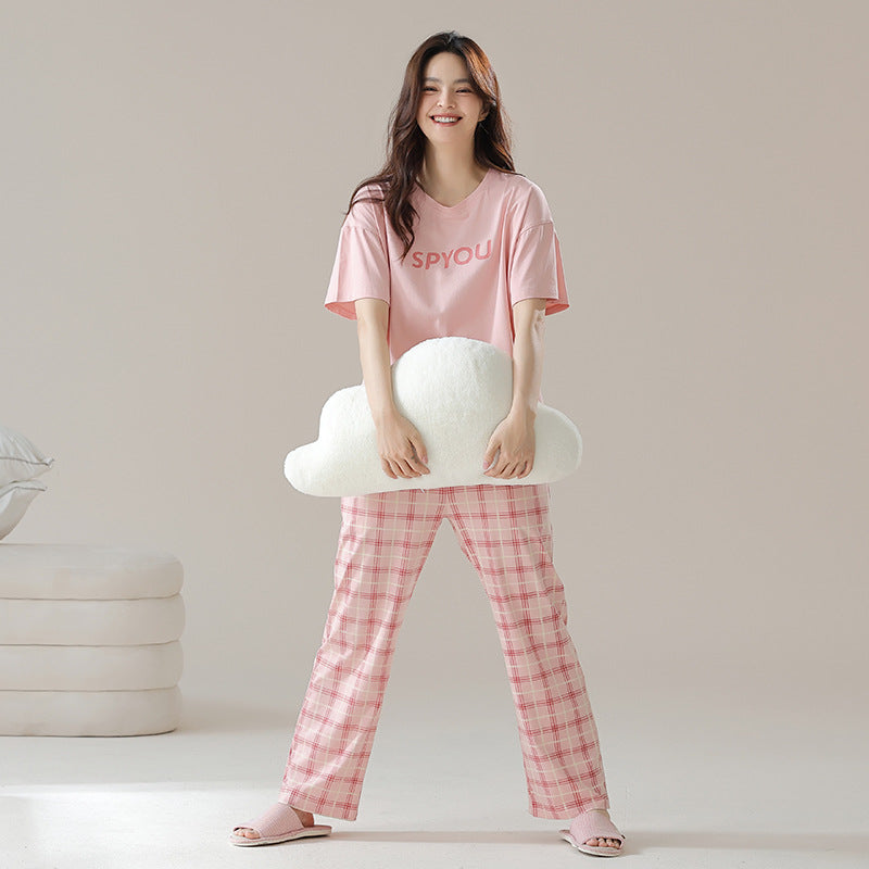 Plaid Pattern Matching Pajamas Set for Couples