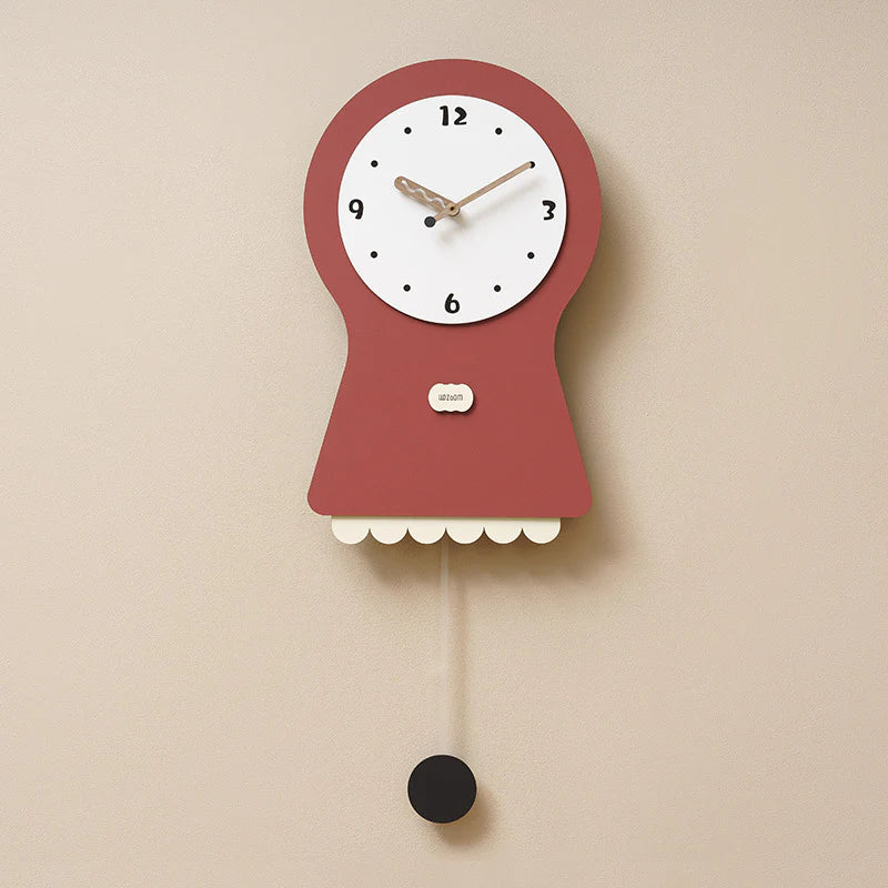 Kids Squid Silent Wall Clock – Pendulum or Table (Non-Ticking)