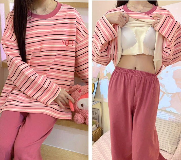 Women Autumn Pajamas Loungewear Set