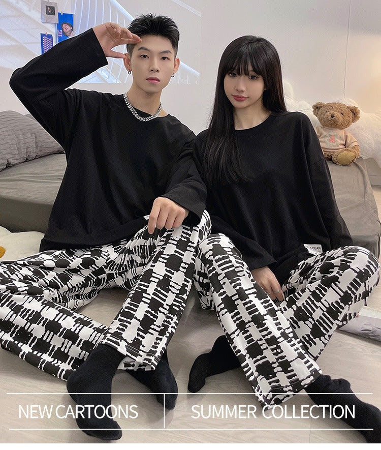 Matching Stylish Couple Loungewear Set Pajamas