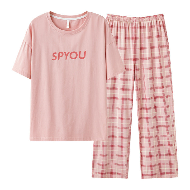 Plaid Pattern Matching Pajamas Set for Couples