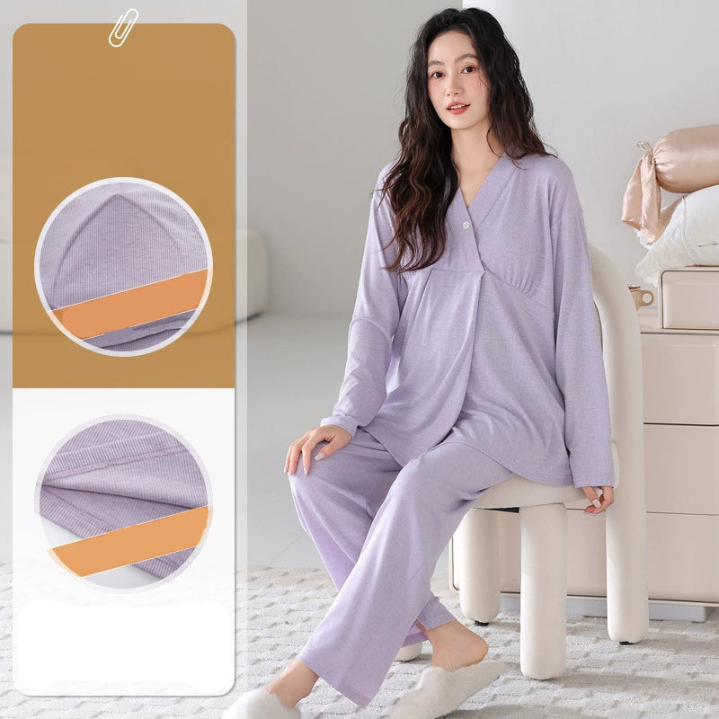 Soft Pregnancy Sleepwear PJs