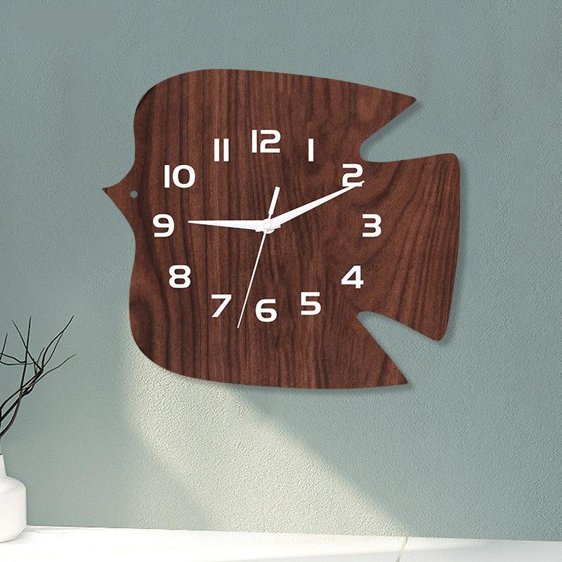 Bird Shaped Wall Décor Silent Clock – Rustic and Charming Design
