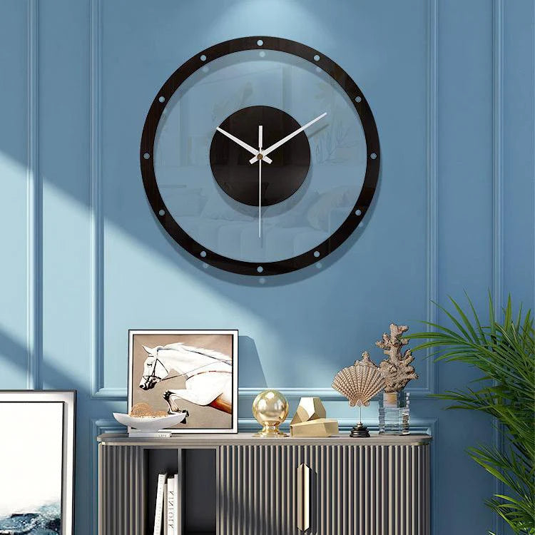 Minimalist Acrylic Silent Wall Clock — 12" Modern
