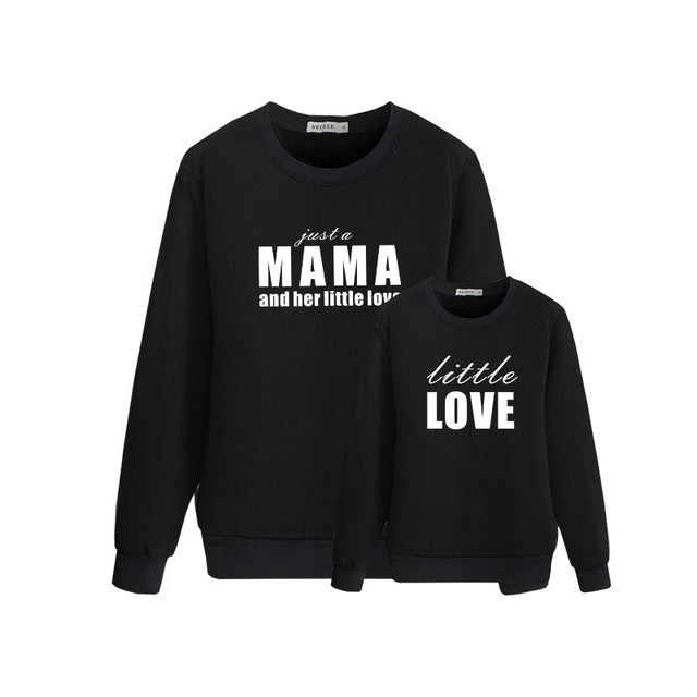 Mom and Daughter Pullover Long-sleeved Sweatshirts