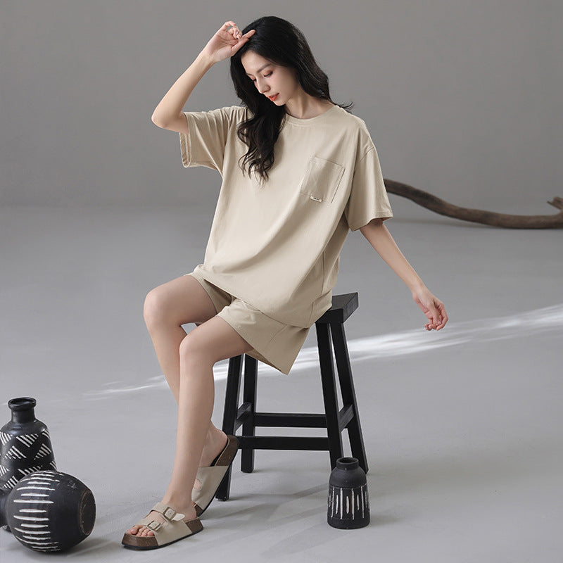 Classic Matching Couple Pajamas - Short-sleeve Premium Cotton