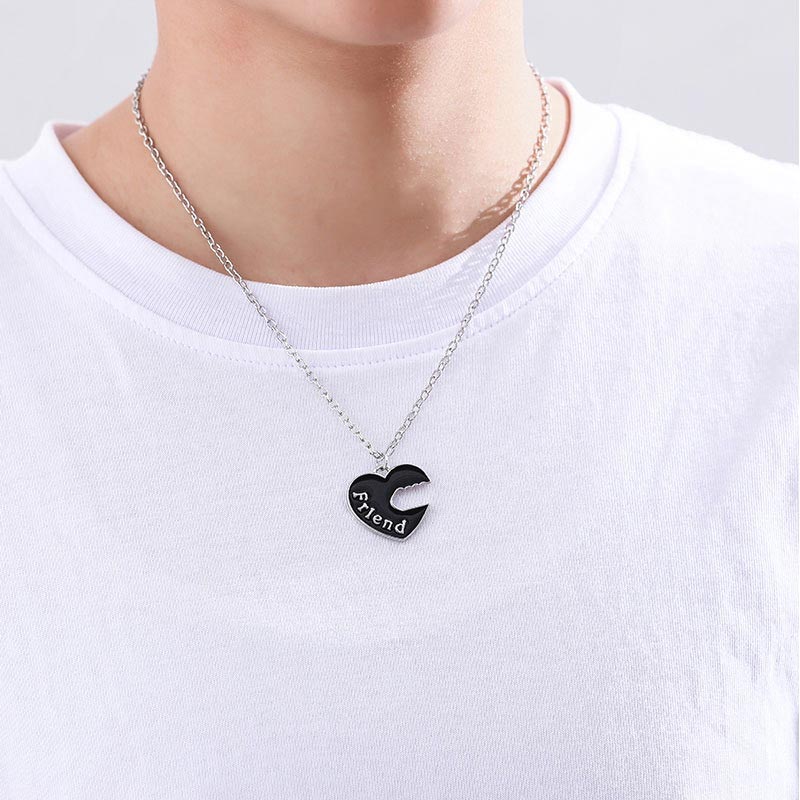 Best Friends Key Heart Necklaces Set for 2