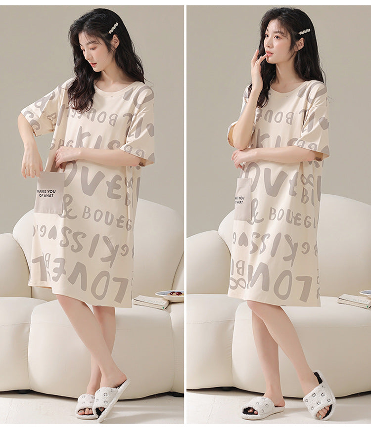 Comfortable Pajamas Loungewear Dress for Girls