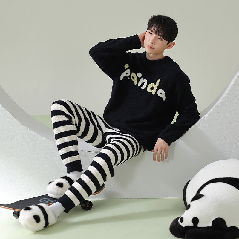 Matching Pandas Warm Fleece Pajamas Set - Ultra Soft