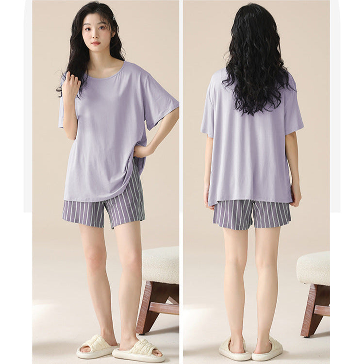 Gullei™ Short Sleeve Pajamas Set Organic Cotton Summer