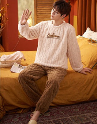 Holiday Christmas PJs Set for Couples Winter Sleepwear
