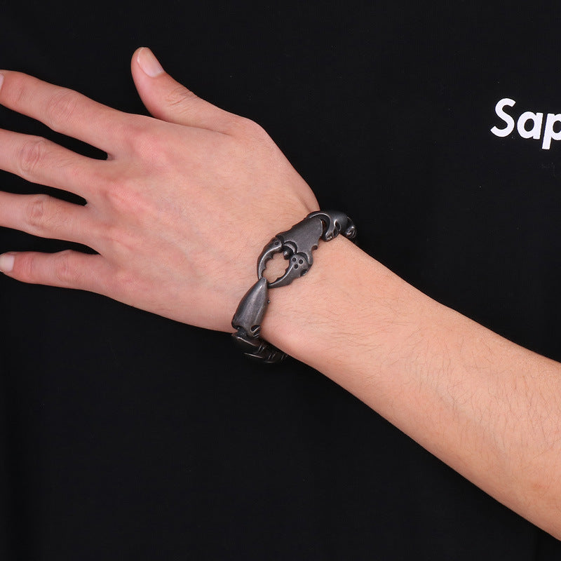 Custom Scorpion Claw Mens Bracelet 22cm