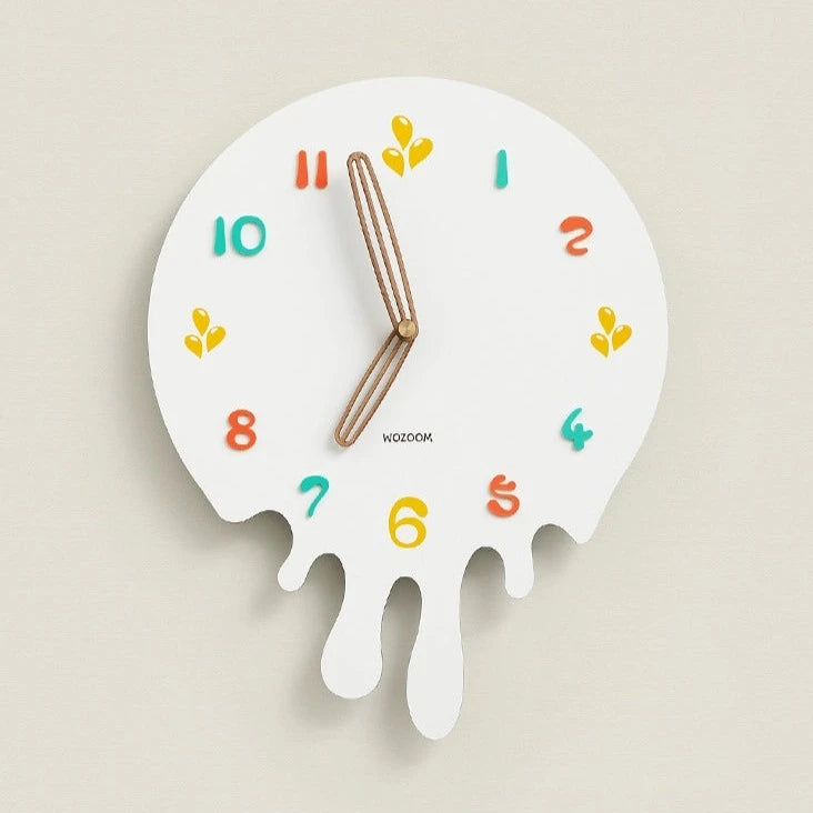 Minimalist Analog Silent Melting Wall Clock