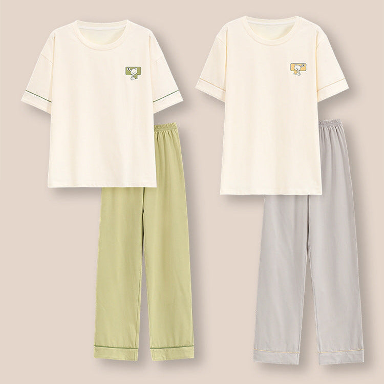 Cloud-Soft 100% Cotton Couple's Pajama Set