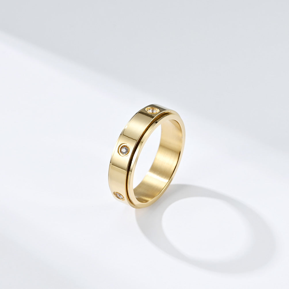 Engraved Fidget Spinner Promise Ring for Guys