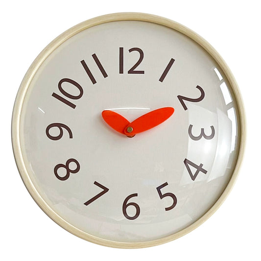 Cute Minimalist Wall Clock with Glass Front