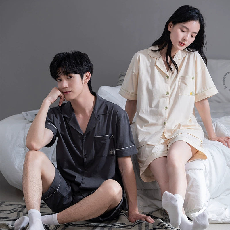 Gullei™ Nightwear Set Short Sleeve 100% Cotton