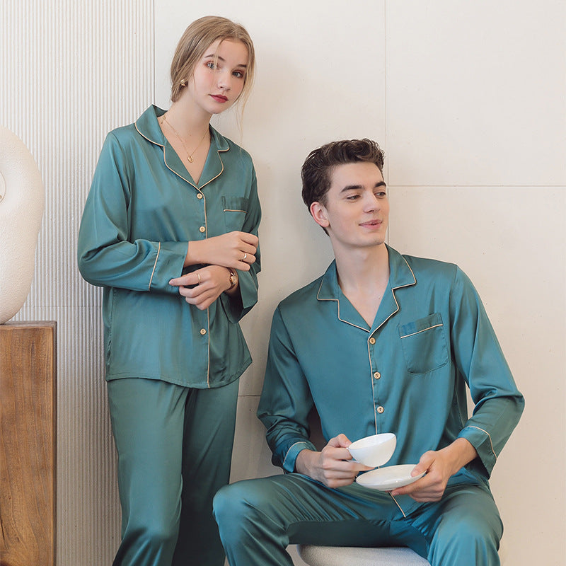 Sleepwear Matching Pajamas Set for Men and Women