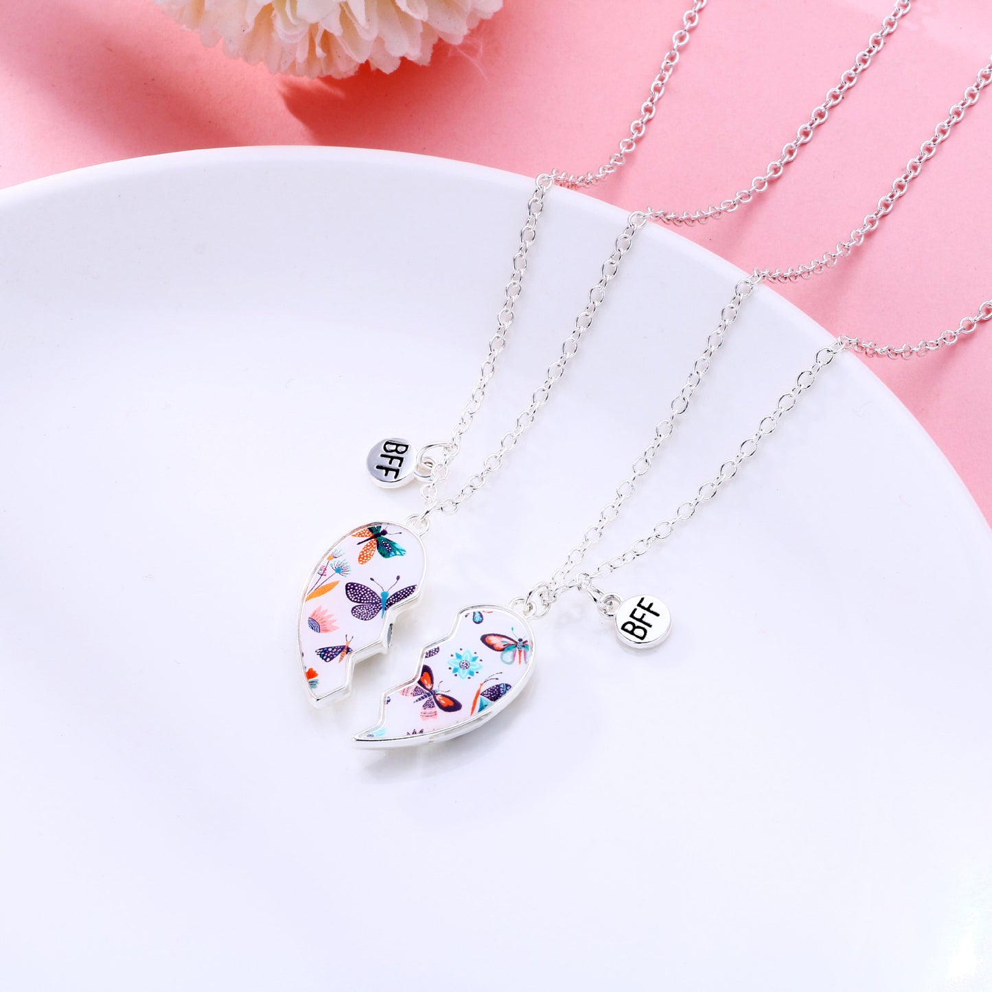 Magnetic Hearts Bff Necklaces Birthday Gift for Best Friends