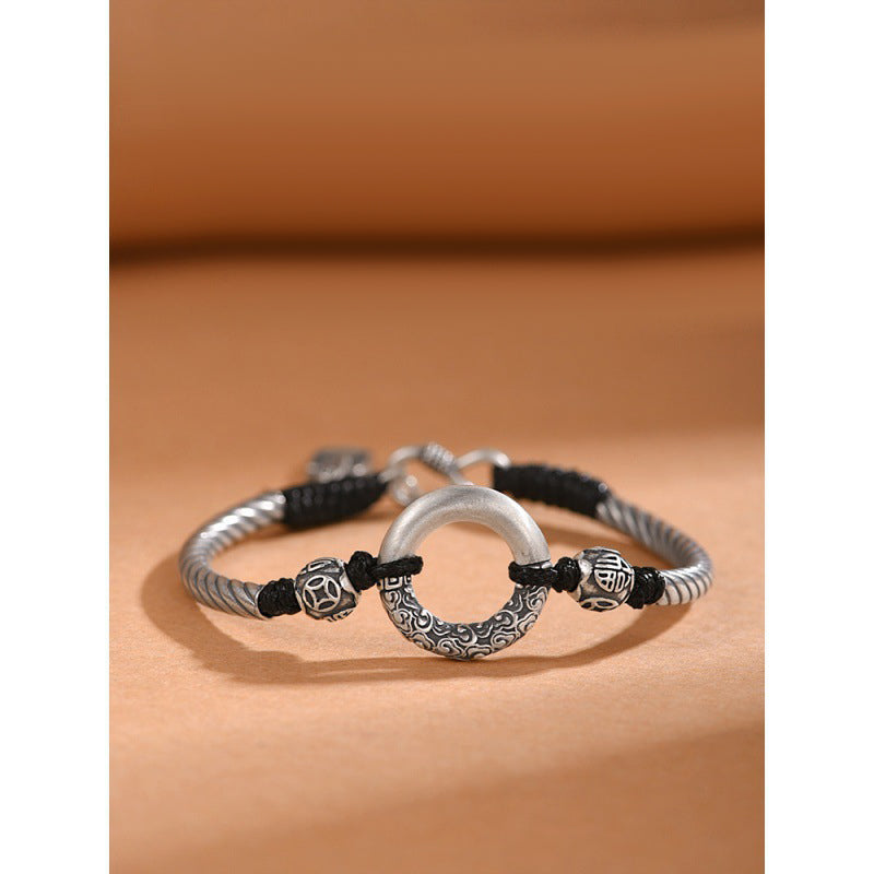 Personalized Vintage Ring Bracelet for Men