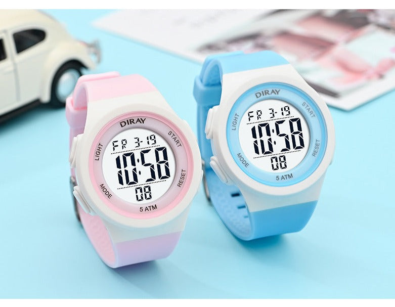 Matching Waterproof Digital Led Watch Set for Teens