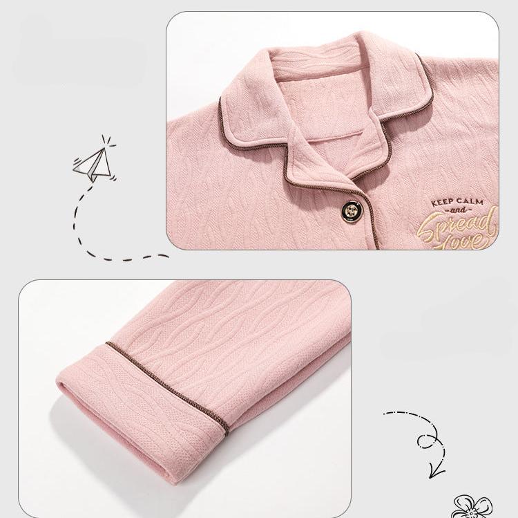 Matching Pair Winter Pajamas Set 100% Cotton