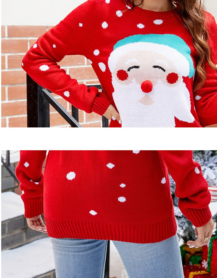 Funny Santa Ladies Christmas Jumper Xmas Sweatshirt