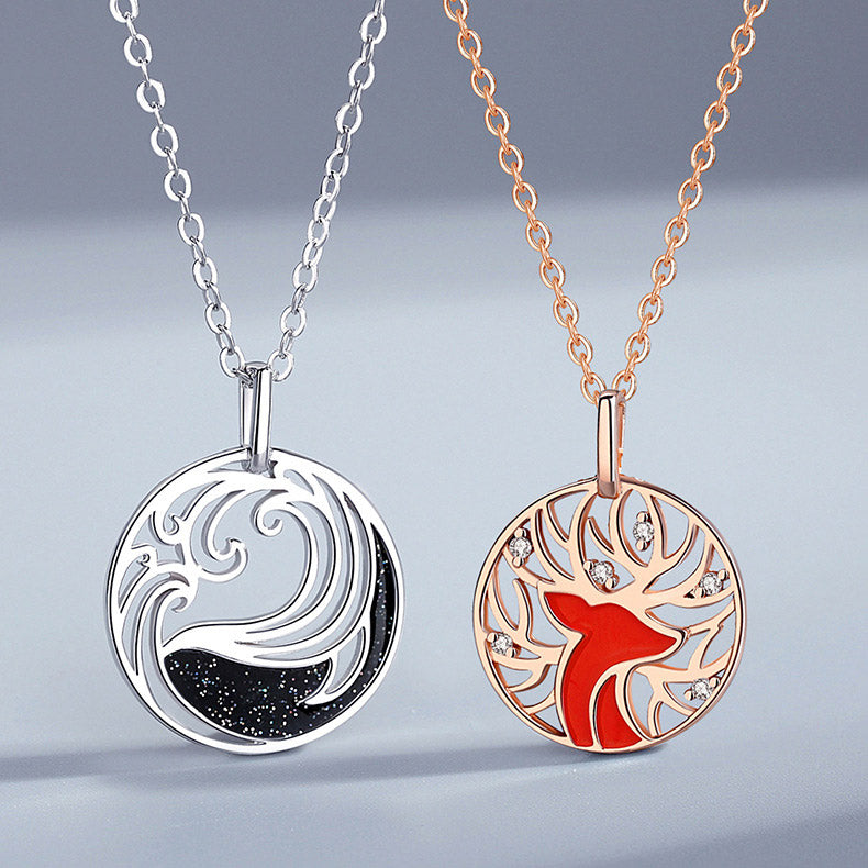Forest Sea Theme Friendship Necklaces Set