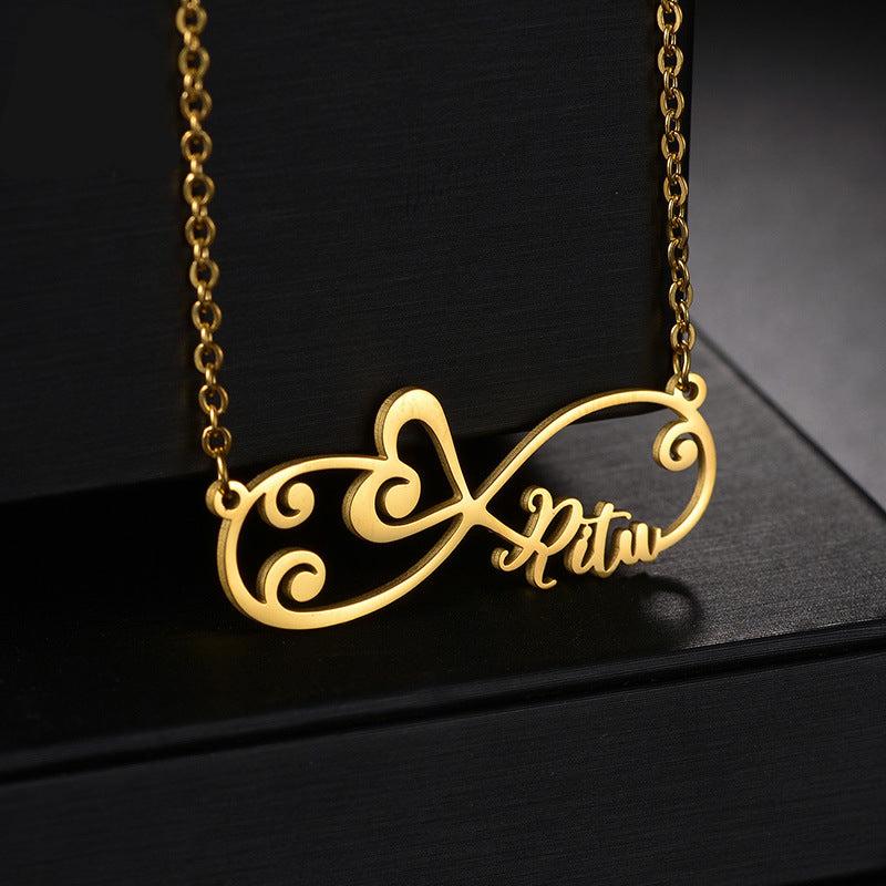 Infinity Sign Personal Name Necklace