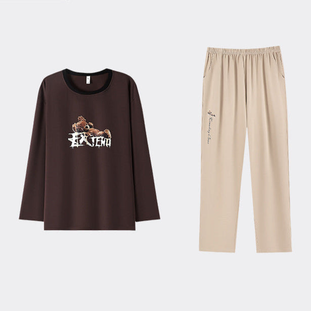 4-Piece Bear Couples PJs/Loungewear Set