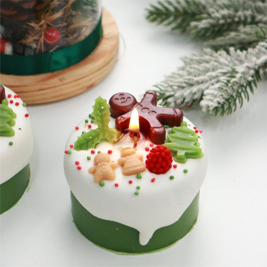 Christmas Cake Scented Real Wax Candle