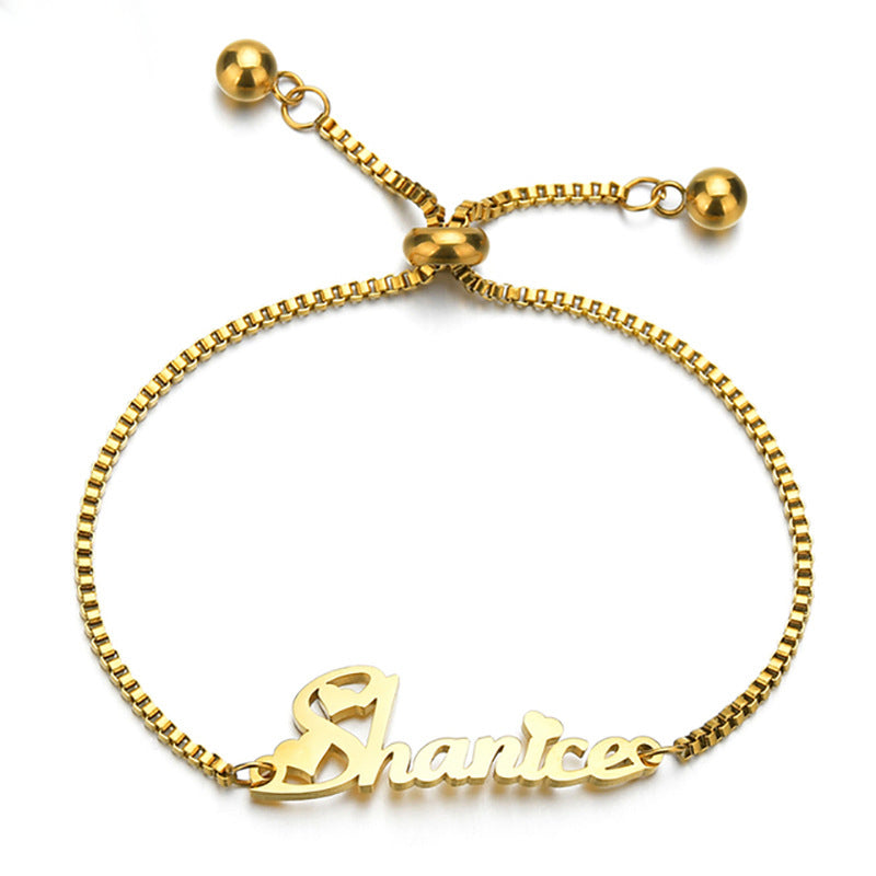 Butterfly Charm Personalized Name Bracelet