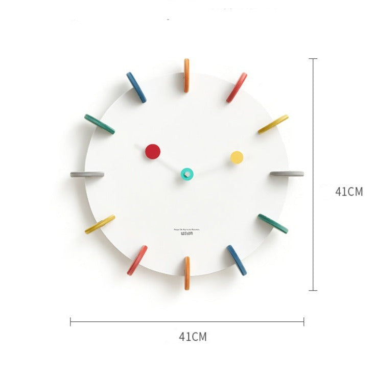 Cute Cat Face Silent Wall Clock for Kids Bedroom