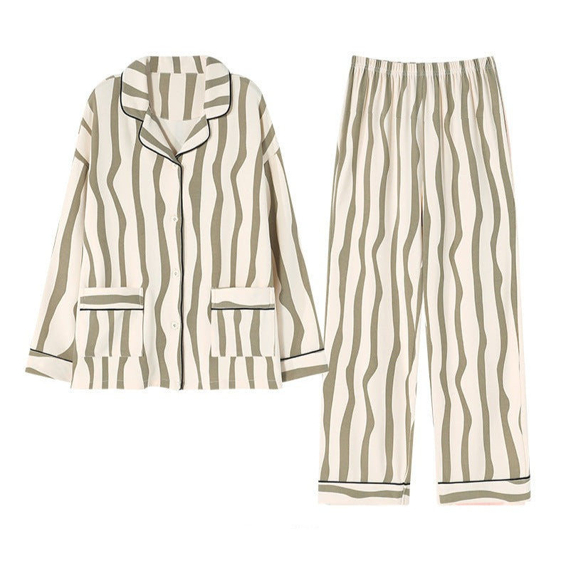 Matching Long Sleeve Couple PJs Set