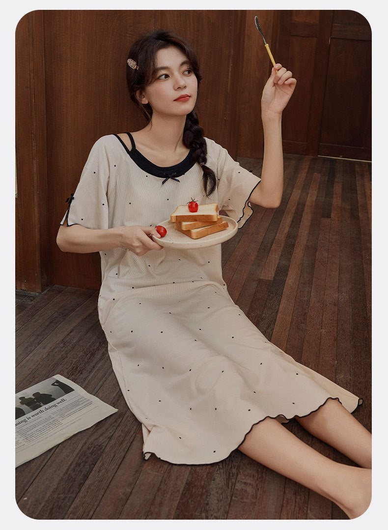 2-Piece Long Nightwear Set 100% Organic Cotton