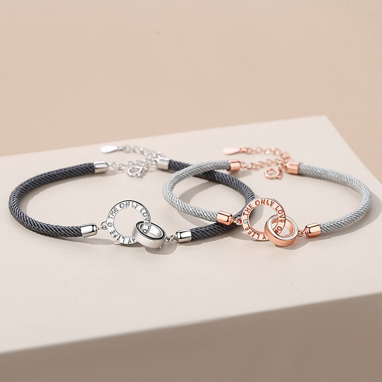 Customized Double Rings Friendship Bracelets