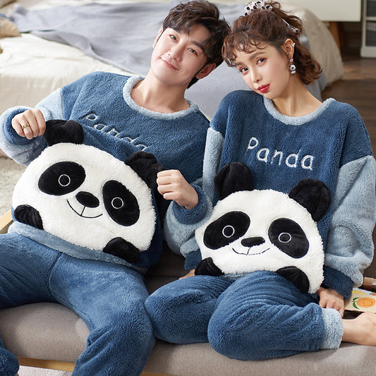 Matching Couple Holiday Pajamas Set Winter Sleepwear