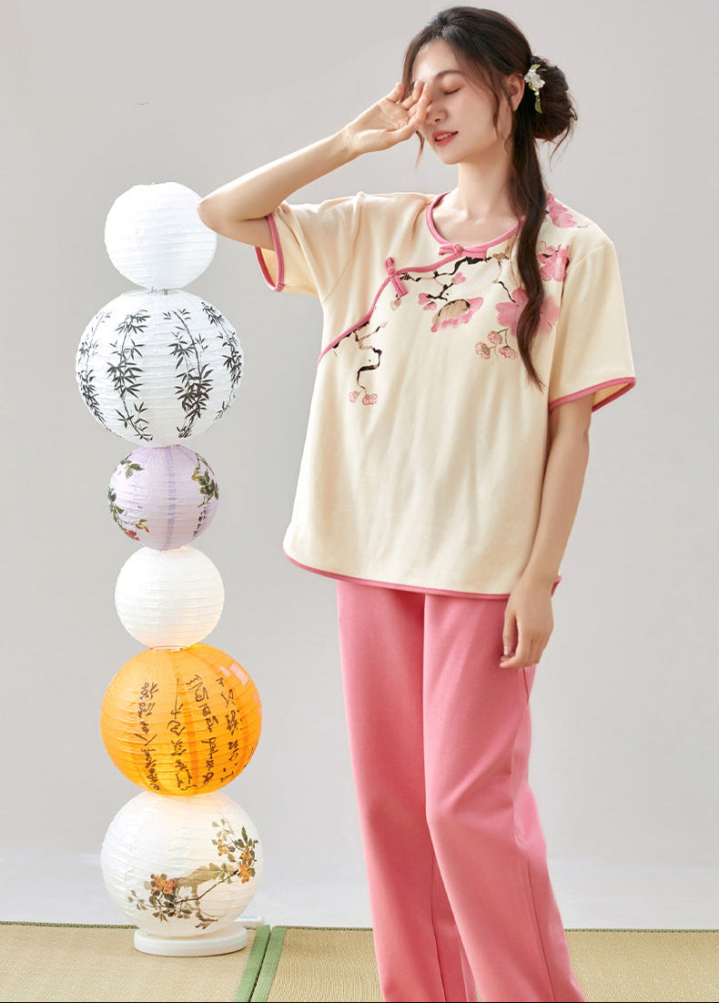 Pure Cotton Traditional Chinese Pajamas Set