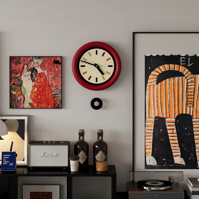 3D Pendulum Silent Wall Clock — 35×35 cm (Acrylic)