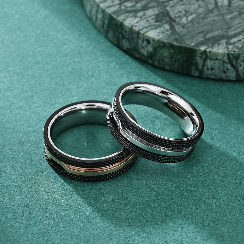 Custom Comfort Fit Beveled Mens Ring 8mm