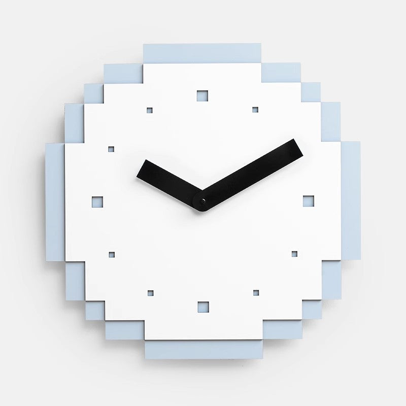 Modern Pixel Theme Wall Decor Silent Clock