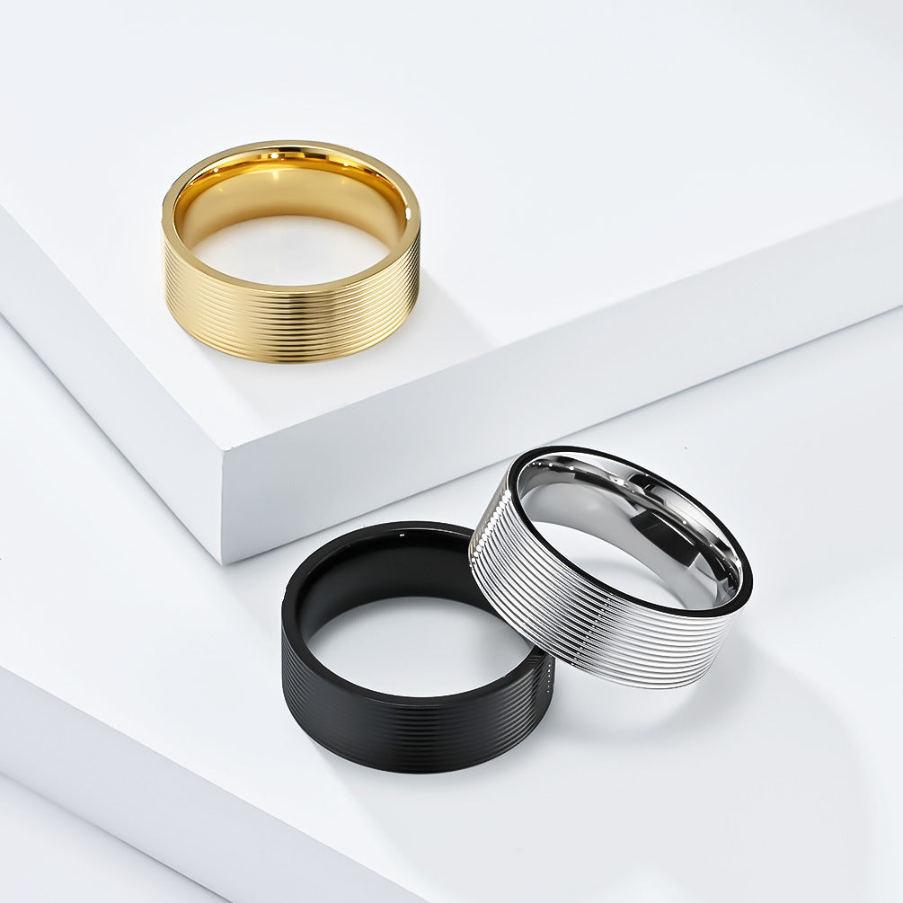 Custom Engraved Marriage Ring for Men