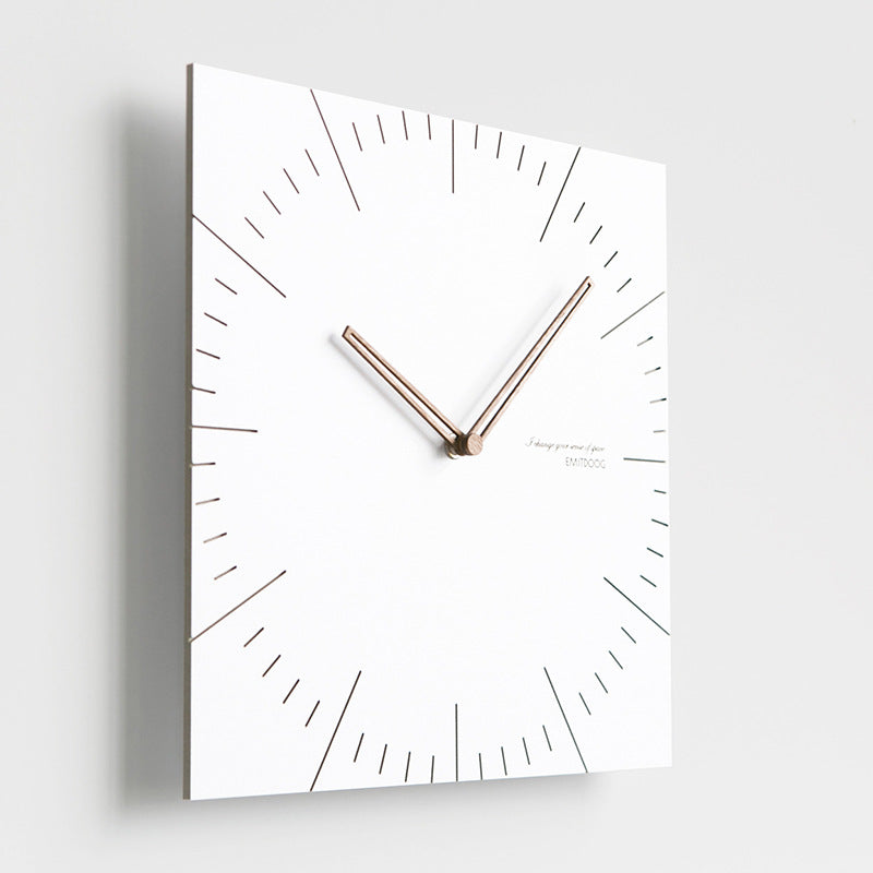 Square Deco Silent Wall Clock 30cm