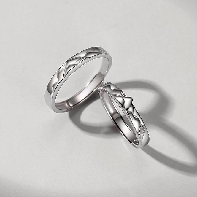 Matching His and Her Promise Rings Set for Two