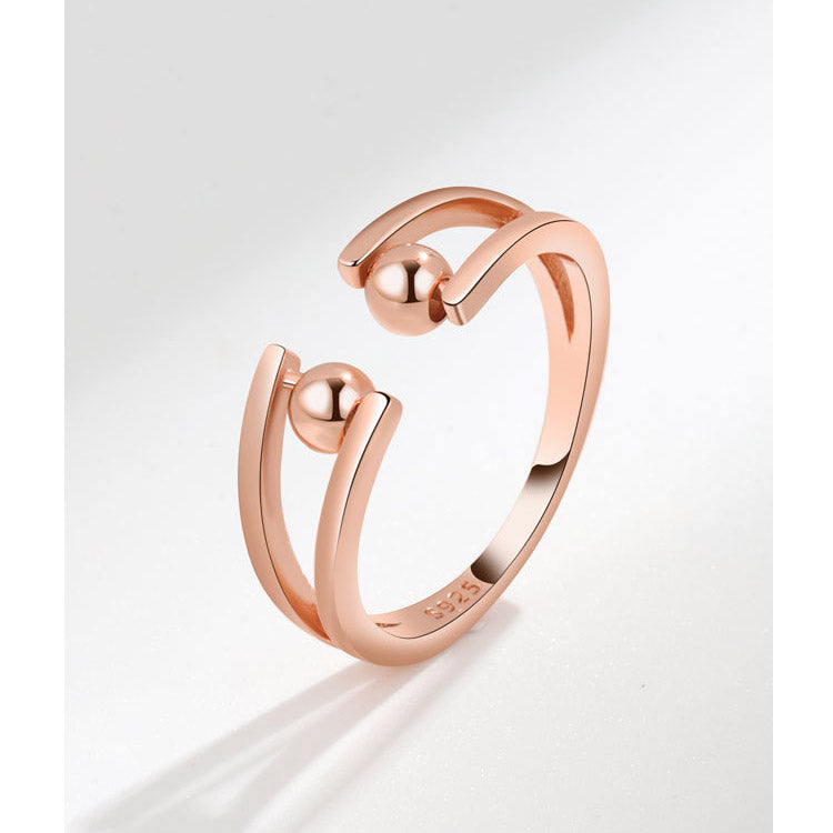 Beads Spinner Fidget Ring for Her
