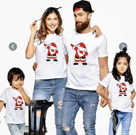 Family Matching Xmas Tshirts Set of 4