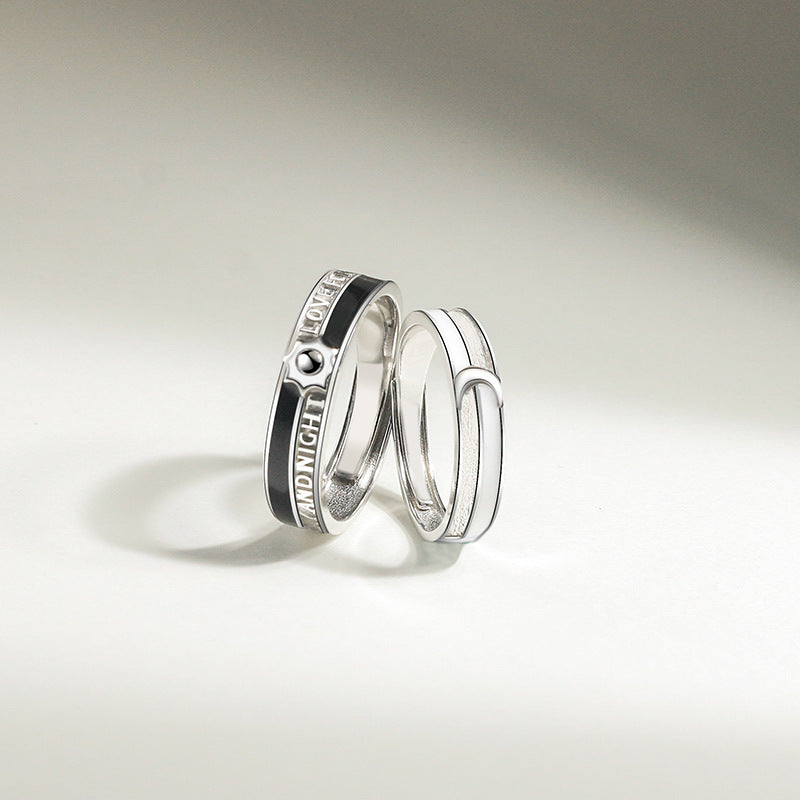 Custom Sun and Moon Matching Rings for Couples