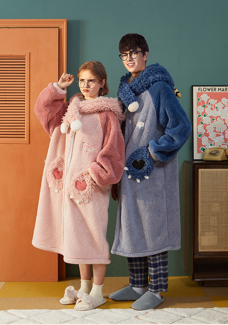 Matching Thick PJs Holiday Sleepwear Set for Couples