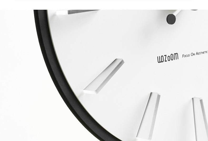 36cm Silent Wall Clock - Modern Minimalist Scandinavian Design