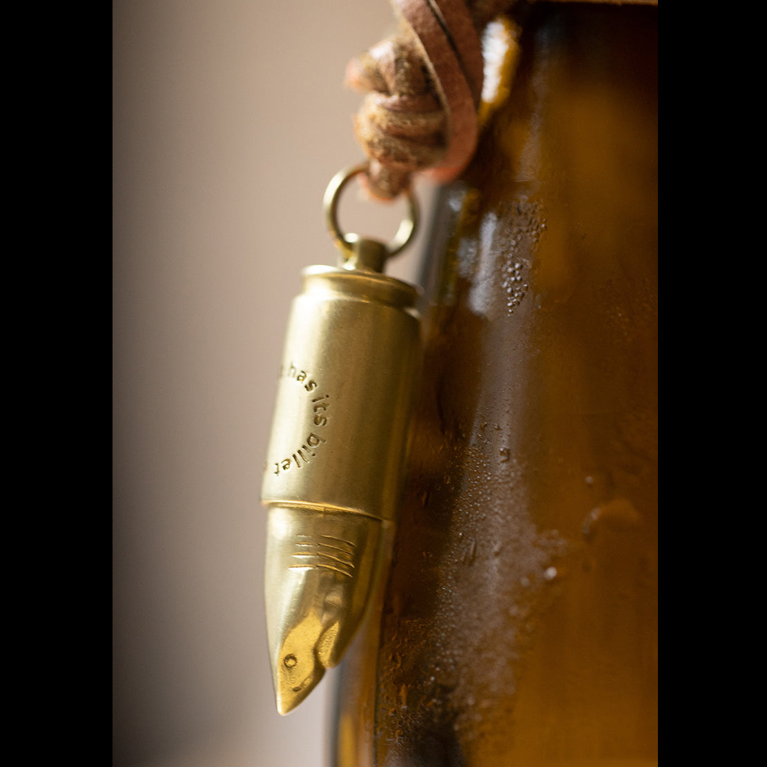 Engravable Memorial Urn Cremation Bullet Necklace